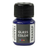 Creativ company glass color transparante verf briliant blauw, 30ml