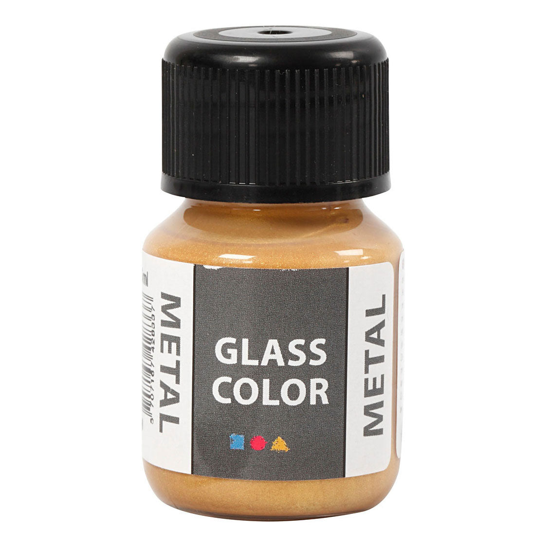 Creativ company glass color metal verf - goud, 30ml