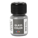 Creativ company glass color metal verf - zilver, 30ml