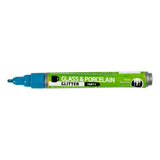 Creativ Company Glasen Porseleinstift Glitter Semi-Dekkend Turquoise