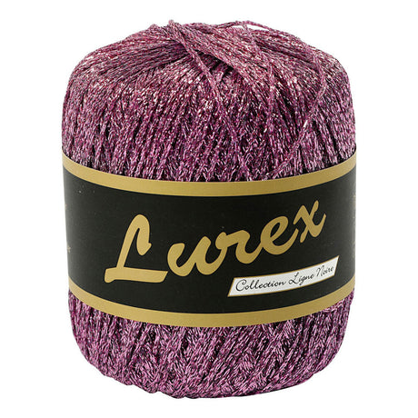 Creativ company lurex glitter garen paars, 160m