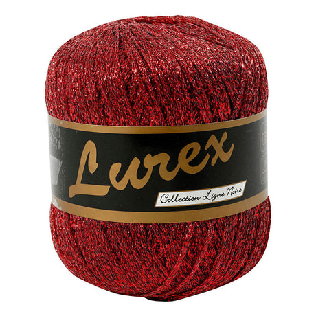 Creativ company lurex glitter garen rood, 160m