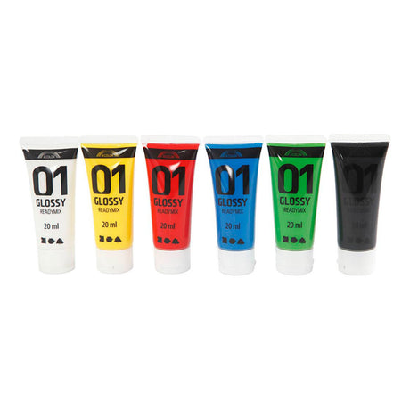 Creativ company http: www.cchobby.nl acrylverf-glossy-standaardkleuren-6x20-ml-1-doos