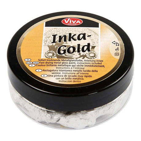 Creativ company inka-gold glanswax - platin, 50ml