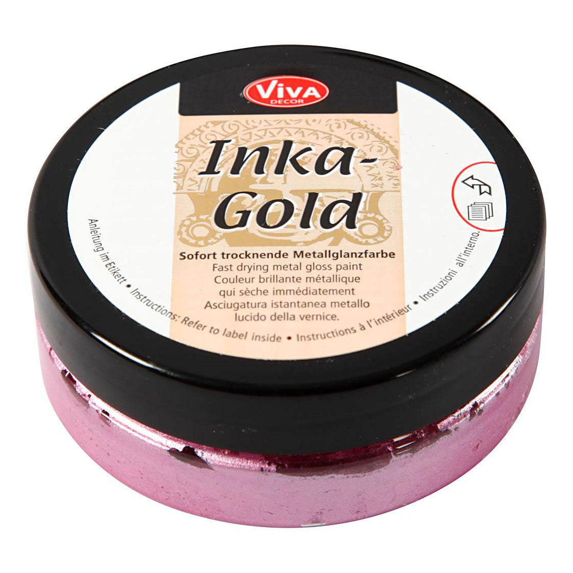 Creativ company inka-gold glanswax magenta, 50ml