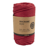 Creativ Company Macrame Koord Rood, 55m