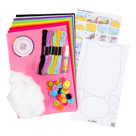 Creative startpakket beestjes van vilt naaien