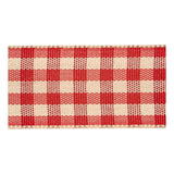 Creativ company geruit lint antiek rood wit, 25m