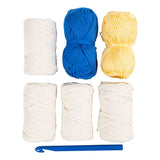 Creativ company http: www.cchobby.nl hobbyset-haken-grote-zonnehoed-blauw-licht-naturel-geel-1-doos
