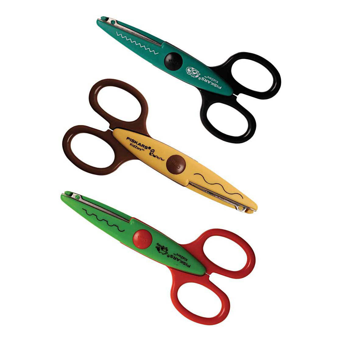 Creativ company fiskars kidzors kartelscharen krokodil slang kikker- 3st.