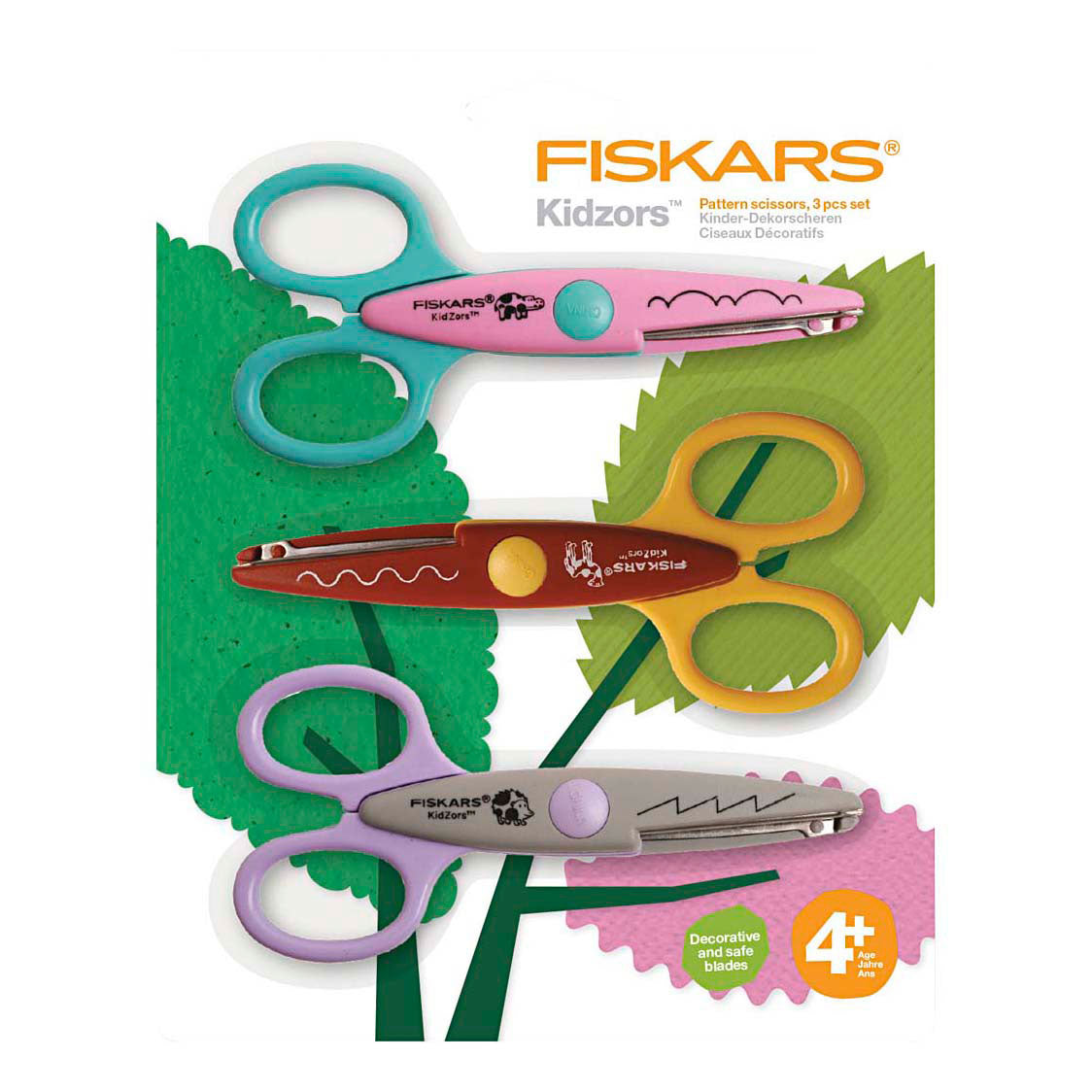 Creativ company fiskars kidzors kartelscharen nijlpaard kameel egel- 3st.