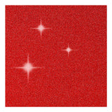 Creativ company kaarten en enveloppen 10,5x15cm glitter rood - 4st.