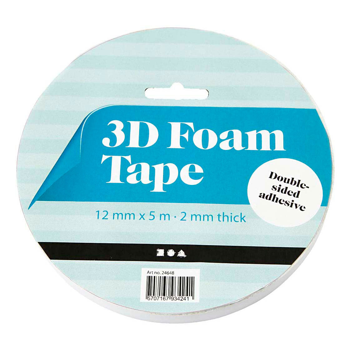 Creativ company http: www.cchobby.nl 3d-foam-tape-b-12-mm-dikte-2-mm-5-m-1-rol