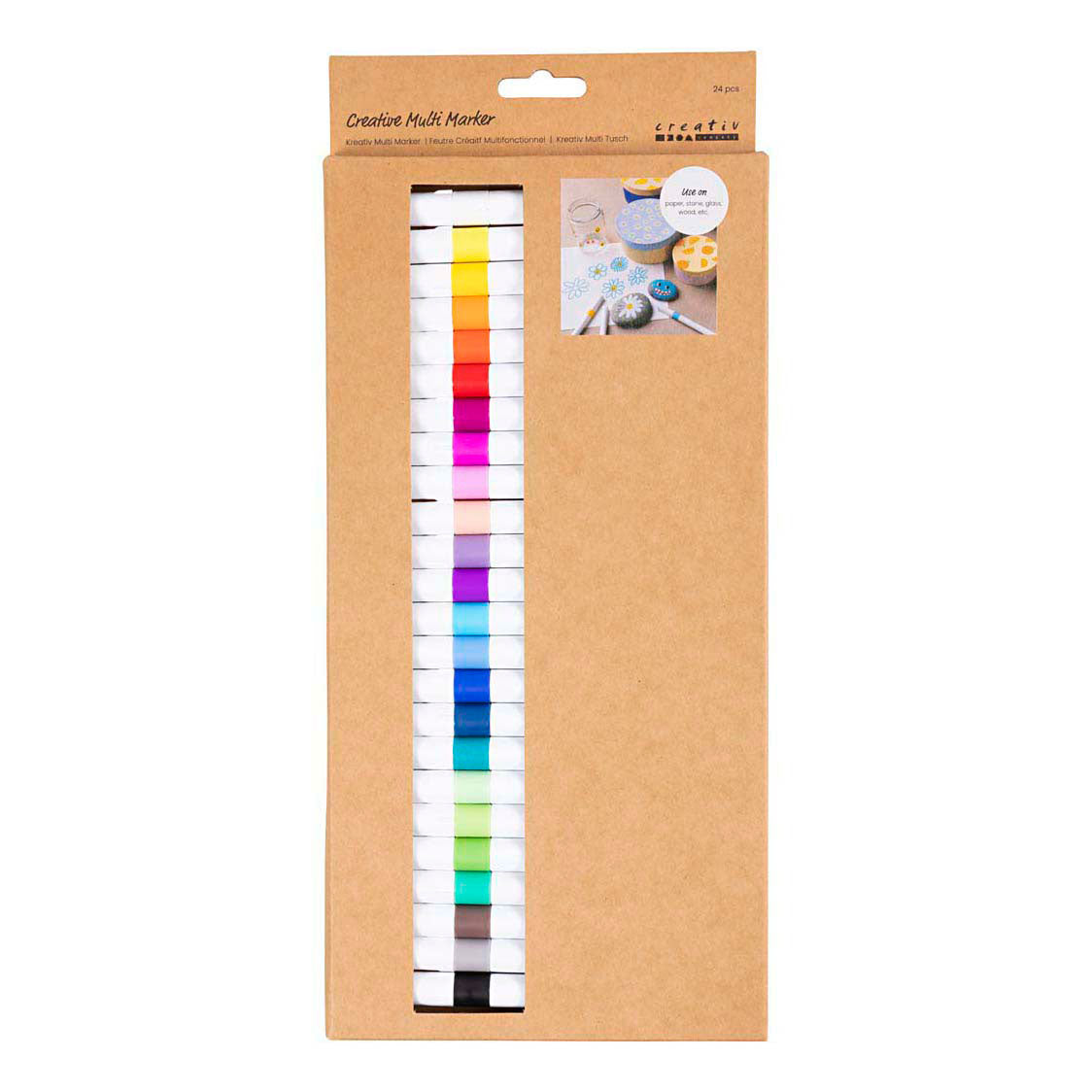 Creativ company creatieve multi stift 4mm diverse kleuren - 24st.