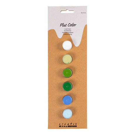 Creativ company plus color acrylverf blauw en groen harmonie - 6x5ml.