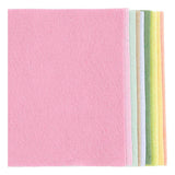Creativ company hobbyvilt a4 dikte 2mm pastelkleuren - 10st.