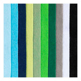 Creativ company hobbyvilt a4 dikte 2mm blauw en groen harmonie - 10st.