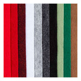 Creativ company hobbyvilt a4 dikte 2mm kerst kleuren - 10st.