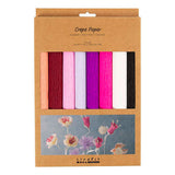 Creativ company crepepapier paars en roze harmonie - 8st.