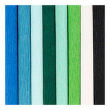 Creativ company crepepapier blauw en groen harmonie - 8st.