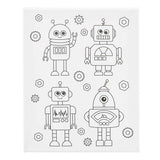 Creativ company schildercanvas met print robots - 24x30cm