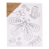 Creativ company schildercanvas met print grote vlinder - 24x30cm