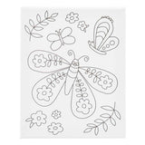Creativ company schildercanvas met print grote vlinder - 24x30cm