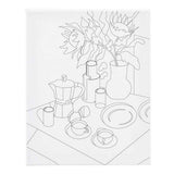 Creativ company schildercanvas met print onbijttafel - 24x30cm