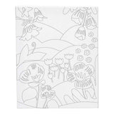 Creativ company schildercanvas met print bloemenlandschap - 24x30cm