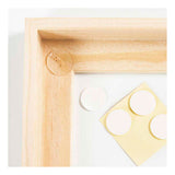 Creativ company gespannen canvas met lijst 280gr. 15,8x15,8cm - wit