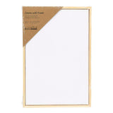 Creativ company gespannen canvas met lijst 280gr. 15,8x23,8cm - wit