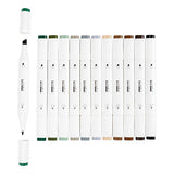 Creativ company tekenstift lijndikte 1+8mm natuurlijke kleuren - 12st.