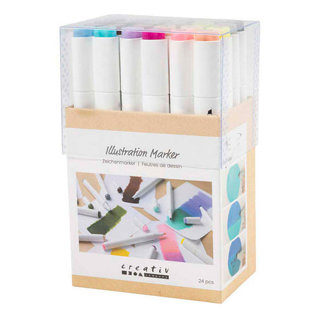 Creativ company https: www.cchobby.nl tekenstift-lijndikte-1-8-mm-pastelkleuren-standaardkleuren-24-stuk-1-doos