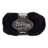 Creativ company katoengaren afm 8 8 l: 80-85 m zwart - 50gr.