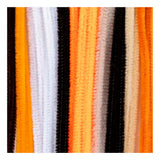 Creativ company chenille 6mm x 30cm halloween kleuren - 25st.