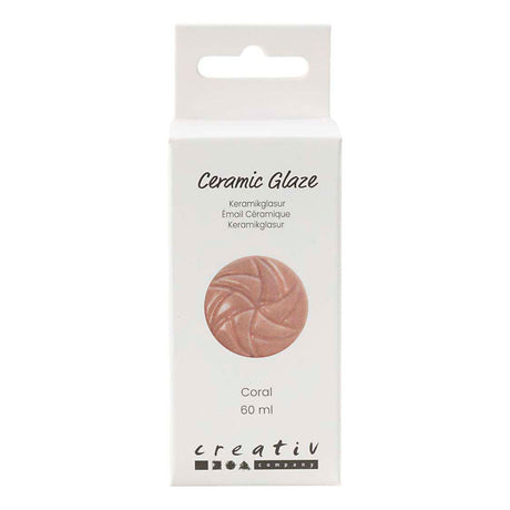 Creativ company keramiek glazuur 984-1101 c dekkend coral - 60ml