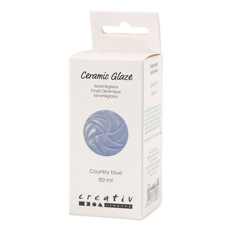 Creativ company keramiek glazuur 984-1101 c dekkend country blue - 60ml