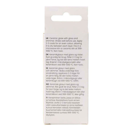 Creativ company gespikkeld keramiek glazuur 999-1060 c dekkend pinky - 60ml