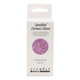 Creativ company gespikkeld keramiek glazuur 999-1060 c dekkend flower power - 60ml