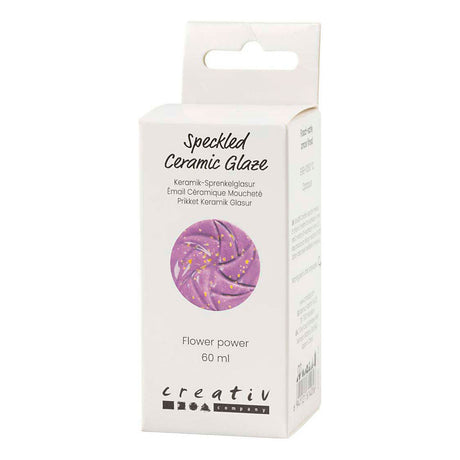Creativ company gespikkeld keramiek glazuur 999-1060 c dekkend flower power - 60ml