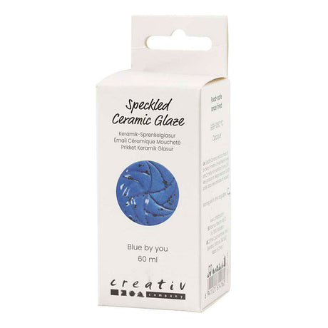 Creativ company gespikkeld keramiek glazuur 999-1060 c dekkend blue by you - 60ml