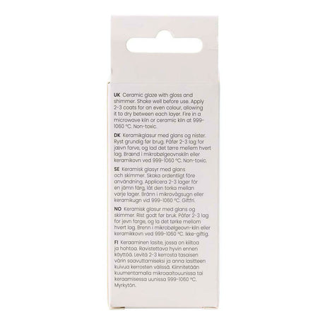 Creativ company gespikkeld keramiek glazuur 999-1060 c dekkend blue by you - 60ml
