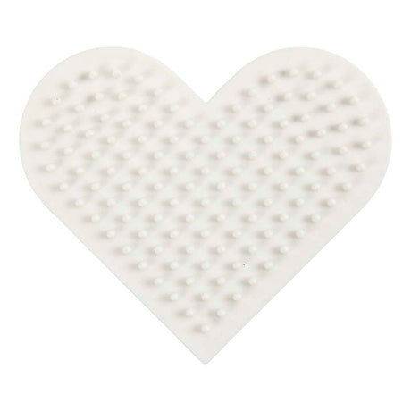 Creativ company nabbi biobeads grondplaat klein hart 7x8,5cm