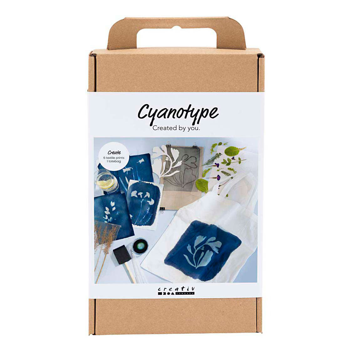 Creativ company http: www.cchobby.nl hobbyset-cyanotypie-textiel-blauw-1-doos