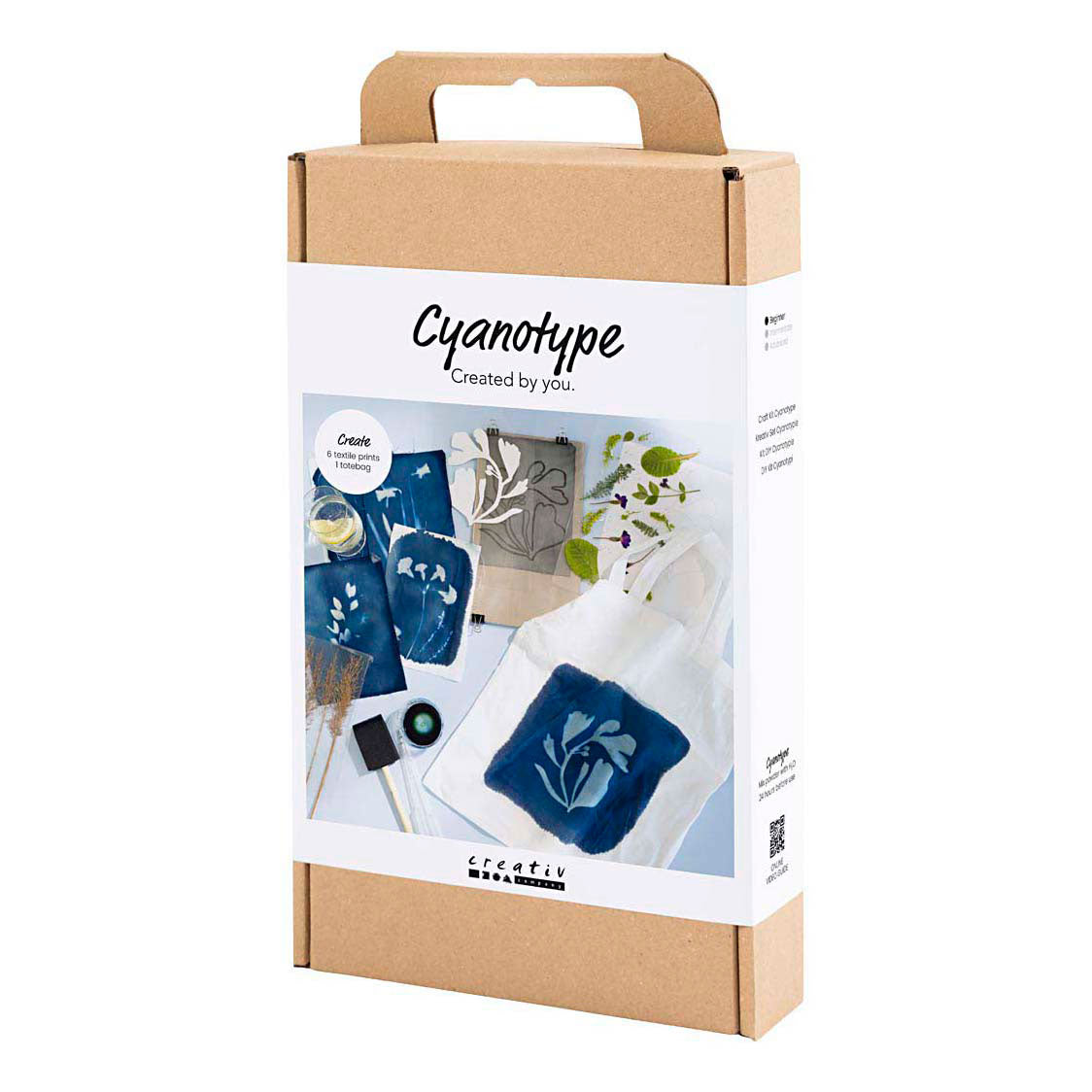 Creativ company http: www.cchobby.nl hobbyset-cyanotypie-textiel-blauw-1-doos