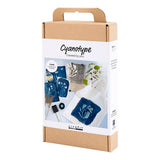 Creativ company http: www.cchobby.nl hobbyset-cyanotypie-textiel-blauw-1-doos