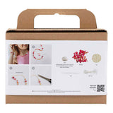 Creativ company mini hobbyset sieraden halsketting en armband roze