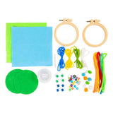 Creativ company https: www.cchobby.nl mini-hobbyset-borduren-gezichtjes-blauw-groen-1-doos