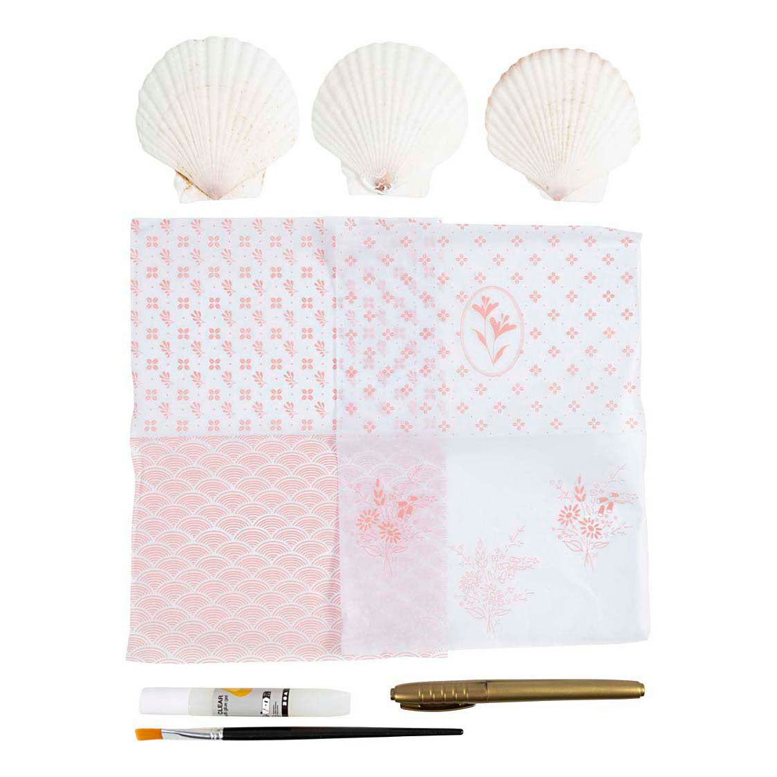 Creativ company https: www.cchobby.nl mini-hobbyset-decoupage-mosselschelpen-lichtroze-1-doos