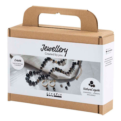 Creativ company https: www.cchobby.nl mini-hobbyset-sieraden-halsketting-en-oorbellen-zwart-wit-1-doos